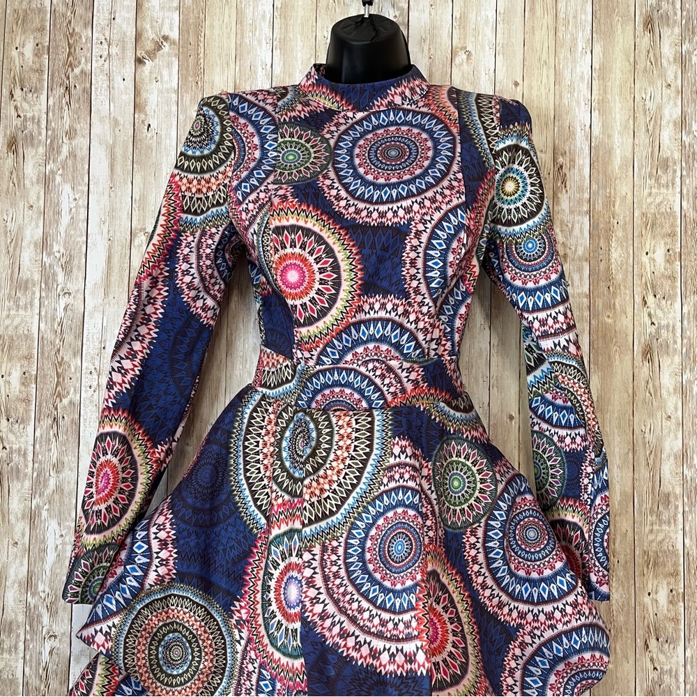 Colorful Patterned Dress Size Small - Picture 4 of 13